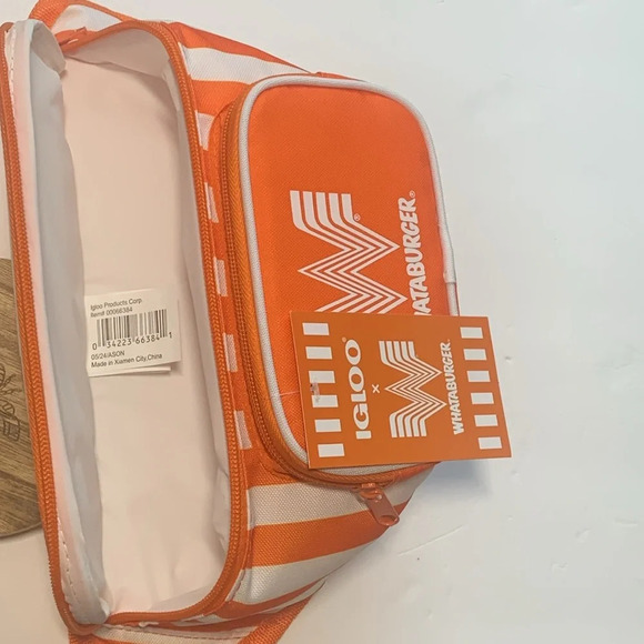 WHATABURGER Insulation 3 Can Fanny Pack Cooler Bag New - Picture 5 of 7